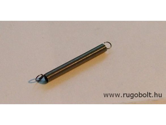 Húzórugó - 0,3x3,0x23mm - A.28 - rozsdamentes (inox) - R: 0,048 N/mm - max.elmozdulás: 60 mm
