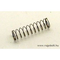   Nyomórugó - 0,4x7,3x30 mm - menetszám: 1+12+1 - rozsdamentes (inox) 