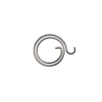   Zárcímkébe építhető kilincs emelő zárrugó - 1,3x2,7 mm (anyagvastagság - szélesség) - külső átmérő: 27 mm - natúr